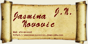 Jasmina Novović vizit kartica